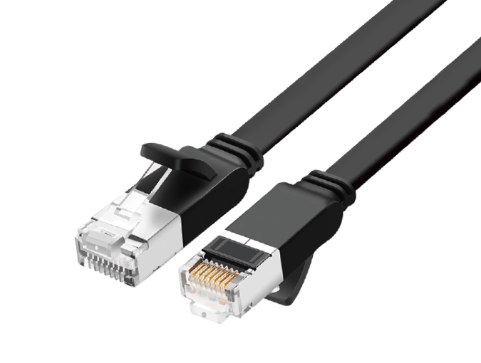 Patch cord, cat 5e/cat 6 UTP, flat cable