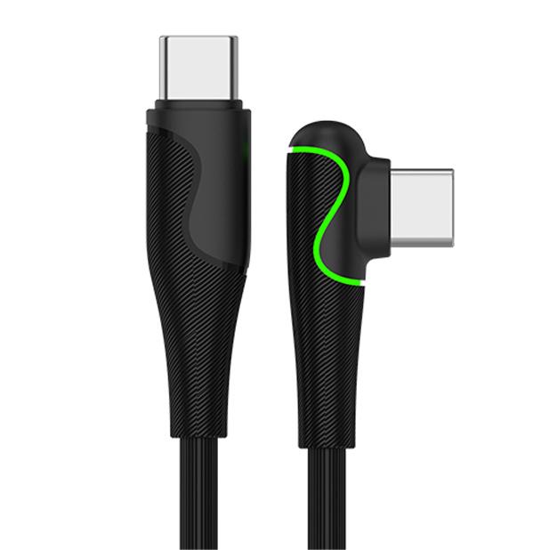 Colorful USB cable 90 degrees angel upright charging cable